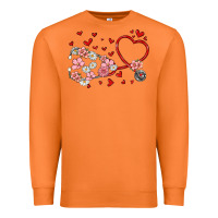 Carrot valentine's day stethoscope Premium Sweatshirt - MaliasSmallBusiness