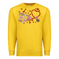 Lemon valentine's day stethoscope Premium Sweatshirt - MaliasSmallBusiness