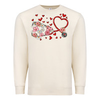 Sandshell valentine's day stethoscope Premium Sweatshirt - MaliasSmallBusiness