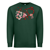 Sports Green valentine's day stethoscope Premium Sweatshirt - MaliasSmallBusiness