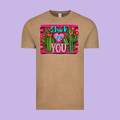 Stuck On You Cactus Vintage Tee Designed By Ranaportraitstore