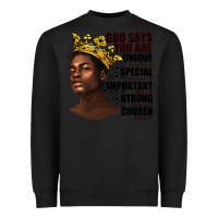 Black afro man god says you are Heavyweight Sweatshirt - texasbilliewilder