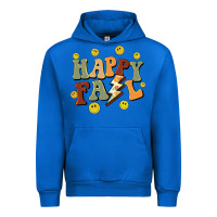 Cobalt happy fall smiley face Urban Hoodie - BarkalooDesign