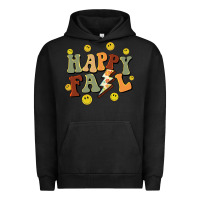 Pigment Black happy fall smiley face Urban Hoodie - BarkalooDesign