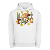 Pigment Lunar Rock happy fall smiley face Urban Hoodie - BarkalooDesign