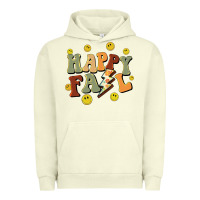 Pigment Pistachio happy fall smiley face Urban Hoodie - BarkalooDesign