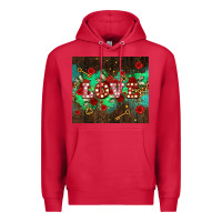 Cardinal love  and leopard with keys Premium Hoodie - AdoDesignShop