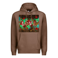 Chestnut love  and leopard with keys Premium Hoodie - AdoDesignShop