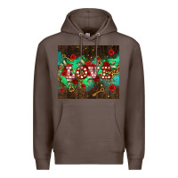 Coffee love  and leopard with keys Premium Hoodie - AdoDesignShop