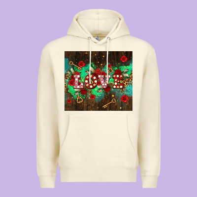 Love  And Leopard With Keys Premium Hoodie Designed By Adodesignshop