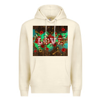 Sandshell love  and leopard with keys Premium Hoodie - AdoDesignShop