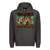Smoke love  and leopard with keys Premium Hoodie - AdoDesignShop