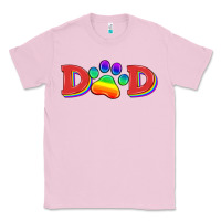 Bubblegum Pink lgbtq dad and paw Classic Tee - HRA Design Shop