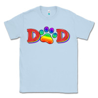Dusty Blue lgbtq dad and paw Classic Tee - HRA Design Shop