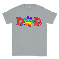 Heather Grey lgbtq dad and paw Classic Tee - HRA Design Shop