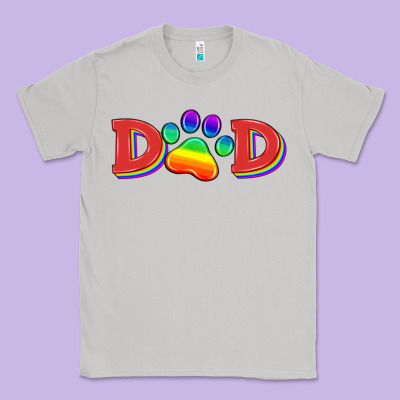 Lgbtq Dad And Paw Classic Tee Designed By Hra Design Shop