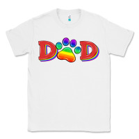 White lgbtq dad and paw Classic Tee - HRA Design Shop
