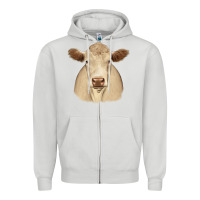 Dove Grey charolais Zipper Hoodie - JahusDesignShop