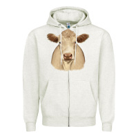 Oatmeal Heather charolais Zipper Hoodie - JahusDesignShop