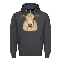 Smoke charolais Zipper Hoodie - JahusDesignShop
