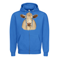 True Royal charolais Zipper Hoodie - JahusDesignShop