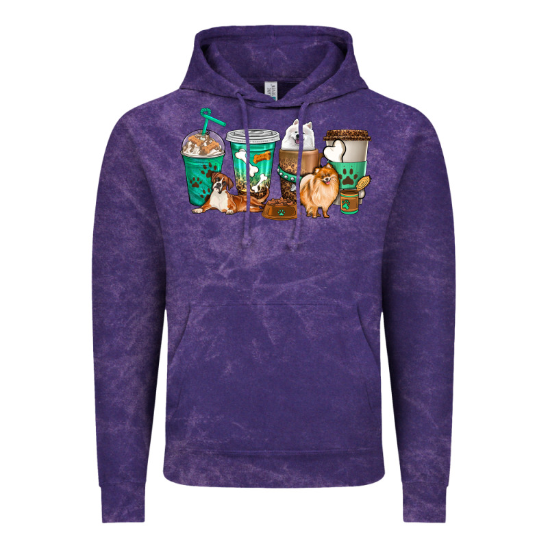 Dog Coffee Cups Vintage Hoodie by texasbilliewilder | Teevron
