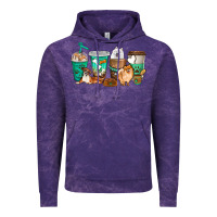 Cloud Purple dog coffee cups Vintage Hoodie - texasbilliewilder
