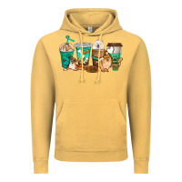 Vintage Mustard dog coffee cups Vintage Hoodie - texasbilliewilder