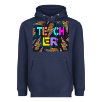 Navy Western Teacher Flash Heavyweight Hoodie - LillyAllenDesigns