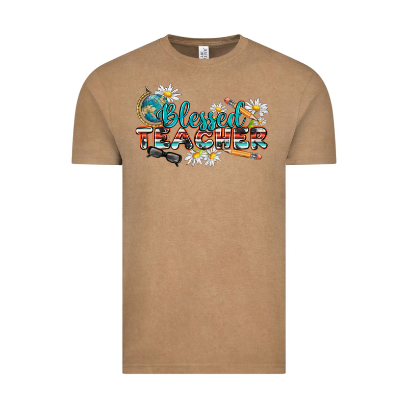 Blessed Teacher Vintage Tee by texasbilliewilder | Teevron