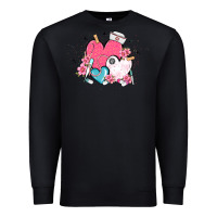 Black nurse hearts Premium Sweatshirt - MaliasSmallBusiness