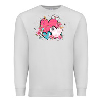 Dove Grey nurse hearts Premium Sweatshirt - MaliasSmallBusiness