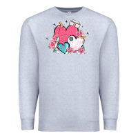 Heather Grey nurse hearts Premium Sweatshirt - MaliasSmallBusiness