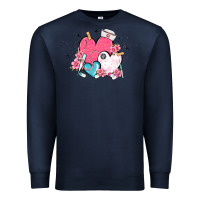 Navy nurse hearts Premium Sweatshirt - MaliasSmallBusiness