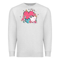 Oatmeal Heather nurse hearts Premium Sweatshirt - MaliasSmallBusiness