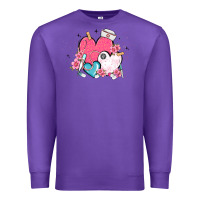 Purple nurse hearts Premium Sweatshirt - MaliasSmallBusiness