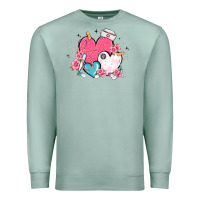 Seafoam nurse hearts Premium Sweatshirt - MaliasSmallBusiness