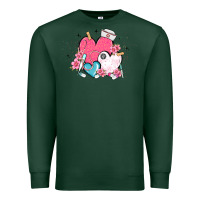Sports Green nurse hearts Premium Sweatshirt - MaliasSmallBusiness
