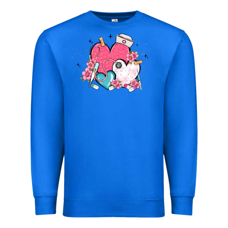 Nurse Hearts Premium Sweatshirt by MaliasSmallBusiness | Teevron