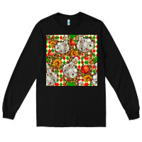 Black christmas leopard duck Long Sleeve Tee - FaDigitalArtStudio