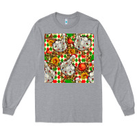 Heather Grey christmas leopard duck Long Sleeve Tee - FaDigitalArtStudio