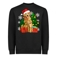 Black christmas golden dog Heavyweight Sweatshirt - Zillion Design Studio