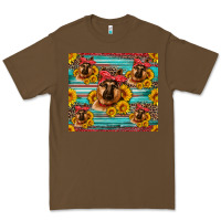 Cacao german shepherd with sunflowers Premium Tee - Artiststas