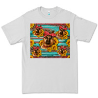 Dove Grey german shepherd with sunflowers Premium Tee - Artiststas