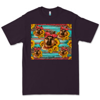 Plum german shepherd with sunflowers Premium Tee - Artiststas