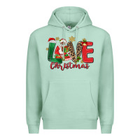 Seafoam love christmas black santa Premium Hoodie - MaliasSmallBusiness