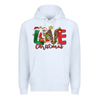 White love christmas black santa Premium Hoodie - MaliasSmallBusiness