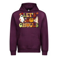 Mauve Wine halloween lets go ghouls Urban Hoodie - BarkalooDesign