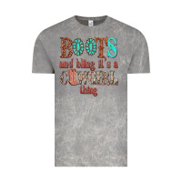 Cloud Rock boots and bling its a cowgirl thing Vintage Tee - texasbilliewilder