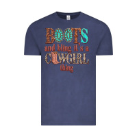 Vintage Denim boots and bling its a cowgirl thing Vintage Tee - texasbilliewilder